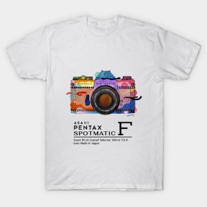 Colorful vintage camera Asahi Pentax Spotmatic F T-Shirt