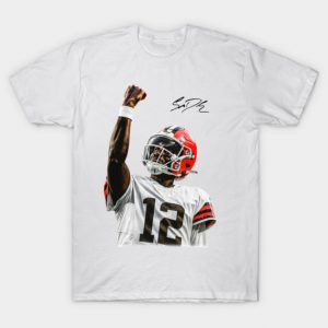 Shedeur Sanders, Cleveland Browns Former Colorado Buffaloes QB Game Day Football T-Shirt