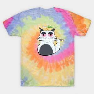 Best Buds - Funny Cat and Chicken Smoking Catnip T-Shirt