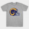 80's Rams Helmet [Vintage Distressed] T-Shirt