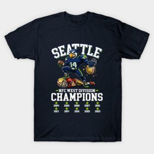 Seattle Football-NFC-West-Division-Champs 2025 T-Shirt