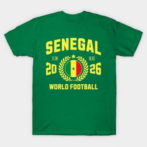 Senegal Football Supporter 2026 Badge Design T-Shirt