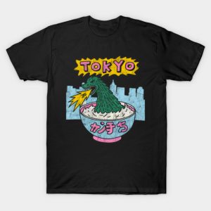 Tokyo T Shirt, Vintage Japanese Monster T-Shirt, Japan Retro Shirt, Unisex, Funny Godzilla Retro Cartoon T-Shirt