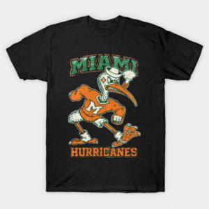 Miami Hurricanes Ibis – Classic Vintage Mascot Design T-Shirt