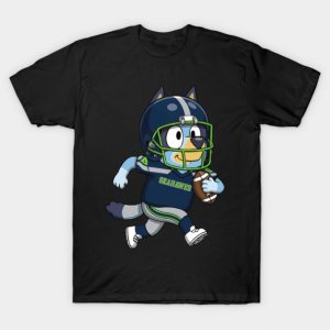 Seahawks Shirt Bluey Seattle Seahawks Game Day Cheerleading T00079 T-Shirt