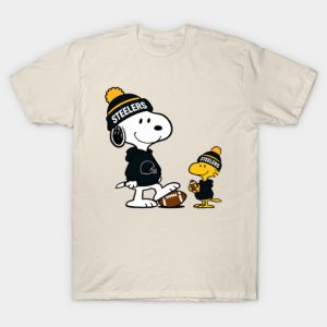 Pittsburgh Steelers - Snoopy & Woodstock Football Style M039 T-Shirt