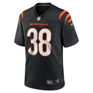 Men's Nike DJ Ivey Black Cincinnati Bengals Team Game Jersey
