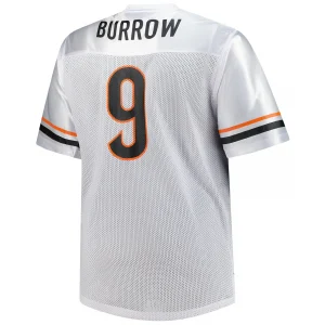 Men's-Fanatics Joe Burrow White Cincinnati Bengals Big & Tall V-Neck Fashion Jersey