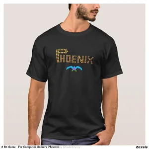 8 Bit Game For Computer Gamers Phoenix T-Shirt