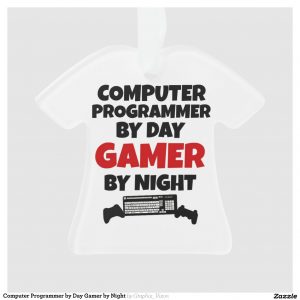Computer Programmer by Day Gamer by Night Ornament