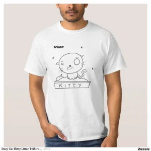 Derp Cat Kitty Litter T-Shirt