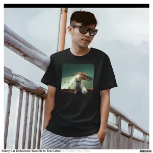 Funny Cat Abduction: Take Me to Your Litter T-Shirt