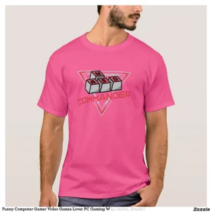 Funny Computer Gamer Video Games Lover PC Gaming W T-Shirt