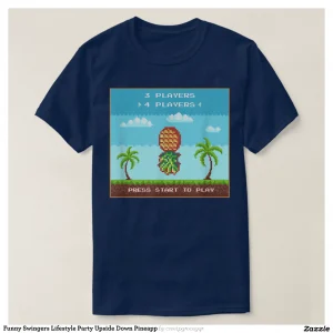 Funny Swingers Lifestyle Party Upside Down Pineapp T-Shirt