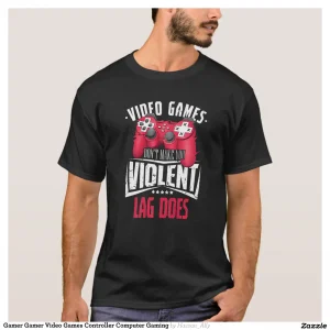 Gamer Gamer Video Games Controller Computer Gaming T-Shirt