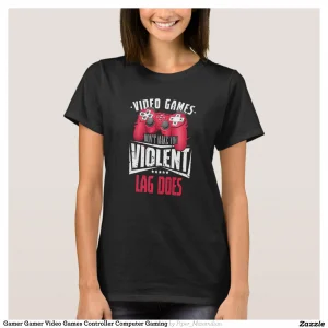 Gamer Gamer Video Games Controller Computer Gaming T-Shirt