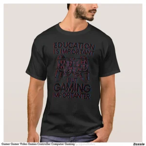 Gamer Gamer Video Games Controller Computer Gaming T-Shirt