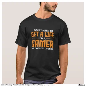 Gamer Gaming Video Game PC Computer Players Vintag T-Shirt
