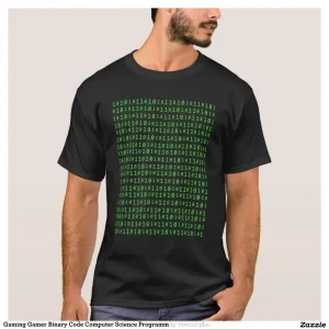 Gaming Gamer Binary Code Computer Science Programm T-Shirt