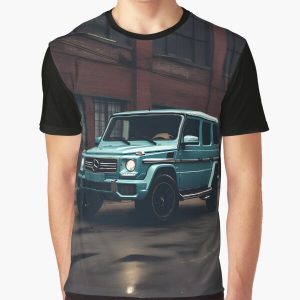 Blue G-Wagon Car Graphic T-Shirt