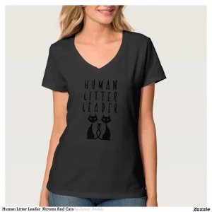Human Litter Leader Kittens And Cats T-Shirt