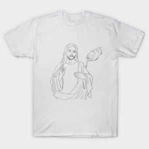 Vaccinated Jesus (transparent background) T-Shirt
