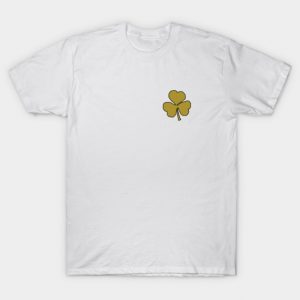 St Patricks Day Small Gold Shamrock T-Shirt