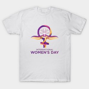 International Women’s Day Symbol with Lotus T-Shirt