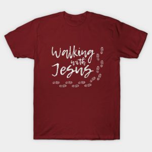 Walking with Jesus dark T-Shirt