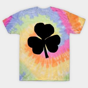 St Patricks Day Shamrock Black T-Shirt