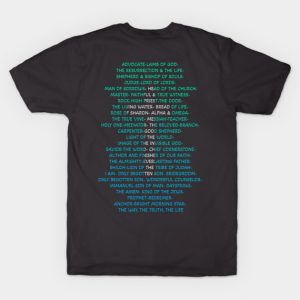 Names of Jesus- back of Tshirt T-Shirt