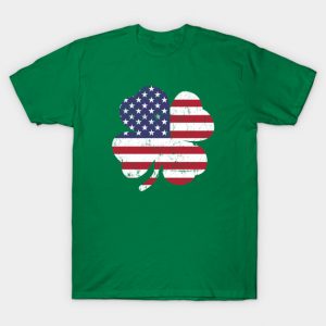 American Flag Shamrock T-Shirt