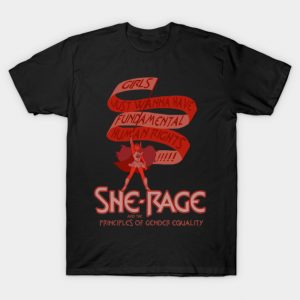 She-Rage Fundamental Rights "Girls" Option T-Shirt