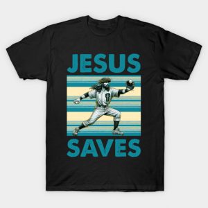 Baseball Jesus Saves Vintage T-Shirt