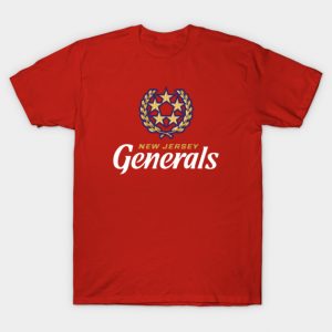 New Jersey Generals 2022 Retro Football Throwback T-Shirt