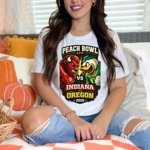 Peach Bowl CFP Indiana vs Oregon 2026 T-Shirt