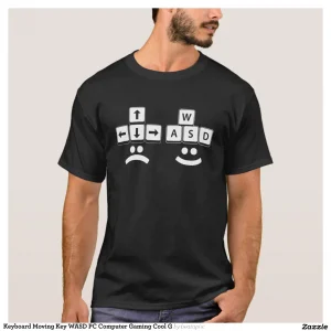 Keyboard Moving Key WASD PC Computer Gaming Cool G T-Shirt