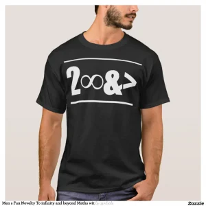Men s Fun Novelty To infinity and beyond Maths wit T-Shirt