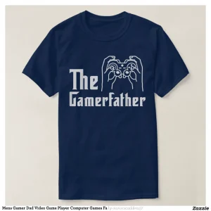 Mens Gamer Dad Video Game Player Computer Games Fa T-Shirt