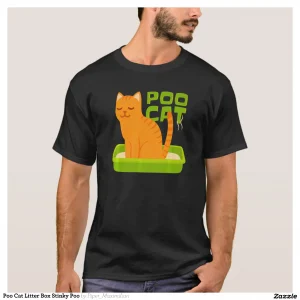 Poo Cat Litter Box Stinky Poo T-Shirt