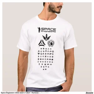 Space Engineers white men's t-shirt - Factions