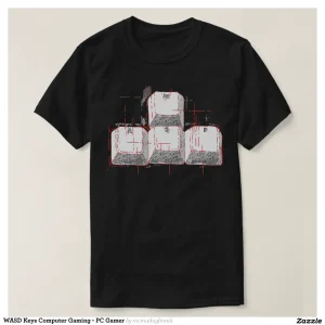 WASD Keys Computer Gaming - PC Gamer T-Shirt