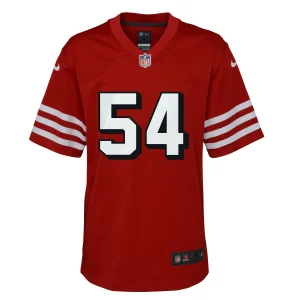 outh Nike Fred Warner Scarlet San Francisco 49ers Game Jersey