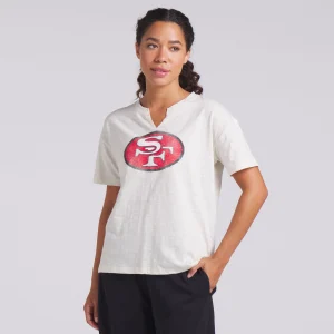 Women's Fanatics Cream San Francisco 49ers Trick Play Slub Boxy T-Shirt