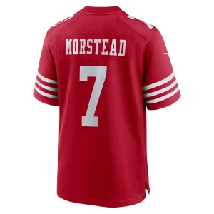 Men's Nike Thomas Morstead Scarlet San Francisco 49ers Team Game Jersey