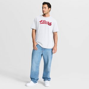 Men's Fanatics White San Francisco 49ers Fluid Motion Legacy T-Shirt 1