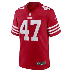 Men's Nike Bryce Huff Scarlet San Francisco 49ers Team Game Jersey
