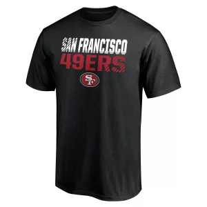 Men's Black San Francisco 49ers Logo Fade Out T-Shirt