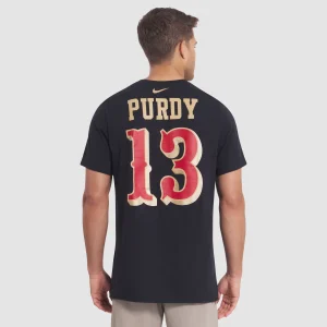Men's Nike Brock Purdy Black San Francisco 49ers 2025 Rivalries Collection Player Name & Number T-Shirt