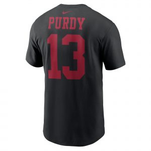 Men's Nike Brock Purdy Black San Francisco 49ers Player Name & Number T-Shirt